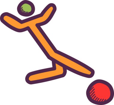 Felç oyunları. Web simgesi basit illüstrasyon