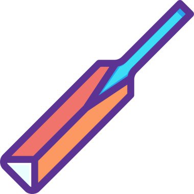 Kriket web simgesi basit illüstrasyon