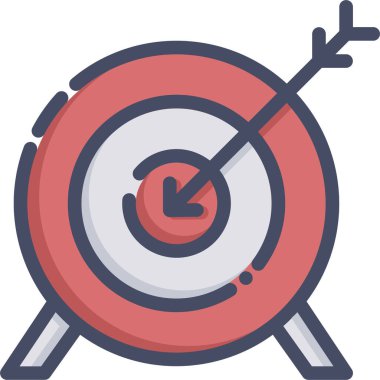 Hedef. Web simgesi basit illüstrasyon