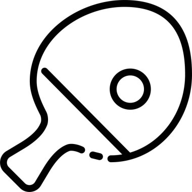 masa tenisi web simgesi, basit vektör illüstrasyonu