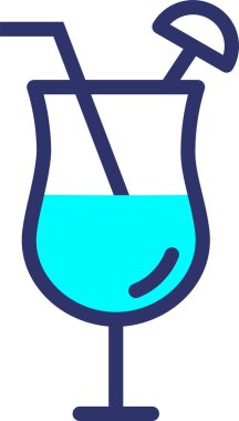 Kokteyl. Web simgesi basit illüstrasyon 