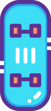 Kaykay. Web simgesi vektör illüstrasyonu 