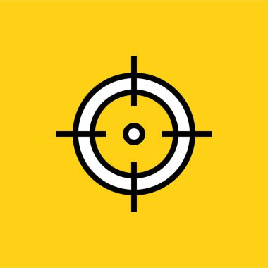 Hedef. Web simgesi basit illüstrasyon