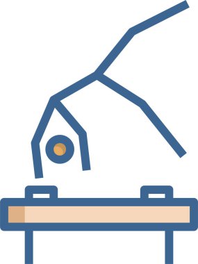 Jimnastikçinin vektör illüstrasyonu