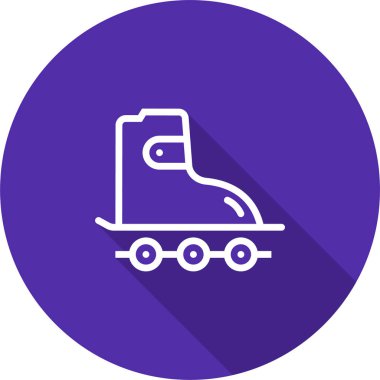 Paten kayın. Web simgesi basit illüstrasyon