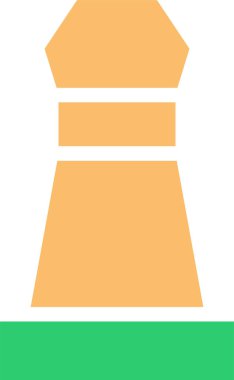 Piyon asker satranç taşı simgesinin vektör çizimi