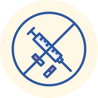 Şırınga. Web simgesi basit illüstrasyon