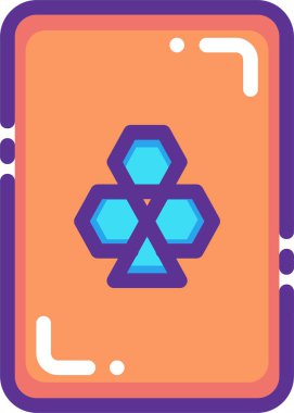 Kumarhane kartlarının vektör illüstrasyonu