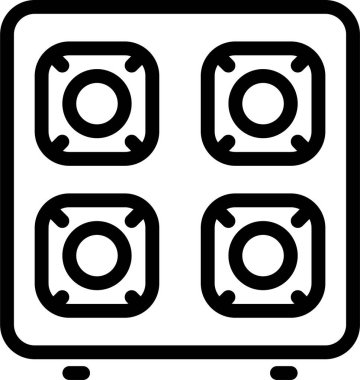 Fotoğraf Kamerası Simgesi. Vektör İllüstrasyonu