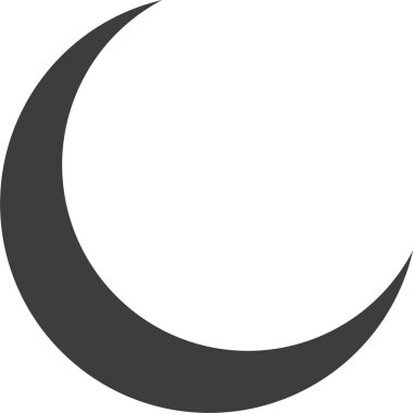 hilal ay vektör çizgisi sanatı.