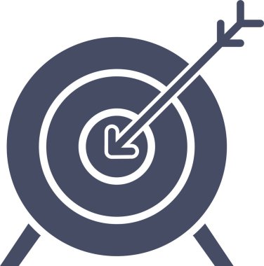 Hedef. Web simgesi basit illüstrasyon