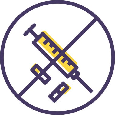 Şırınga. Web simgesi basit illüstrasyon