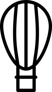 Sıcak hava balonu. Basit resimleme