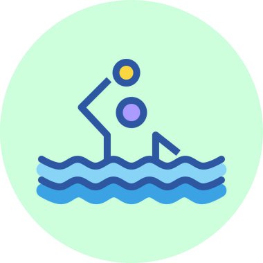 su polosu web simgesi basit bir illüstrasyon