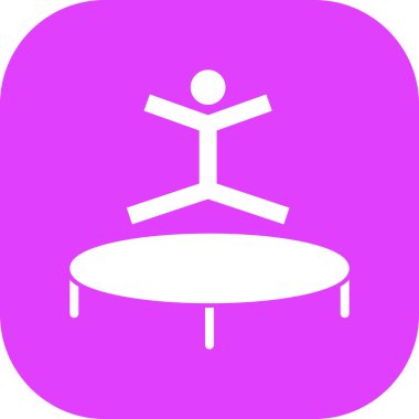 Jimnastik. Web simgesi basit illüstrasyon