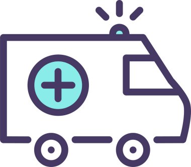 Ambulans arabası. Basit tasarım