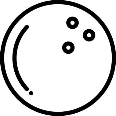 Bowling web simgesi basit illüstrasyon