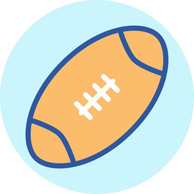 Ragbi topu. Basit resimleme