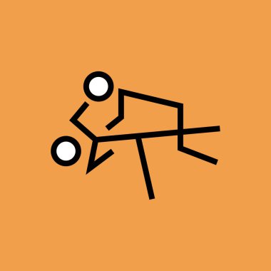judo. Web simgesi basit illüstrasyon