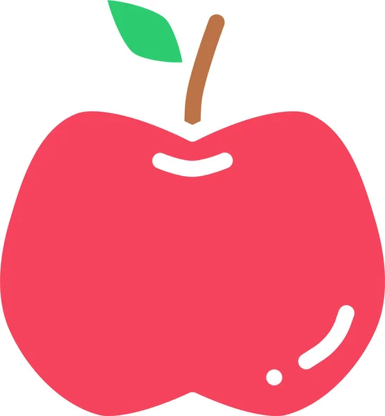 Apfel Web Symbol Einfache Illustration — Stockvektor