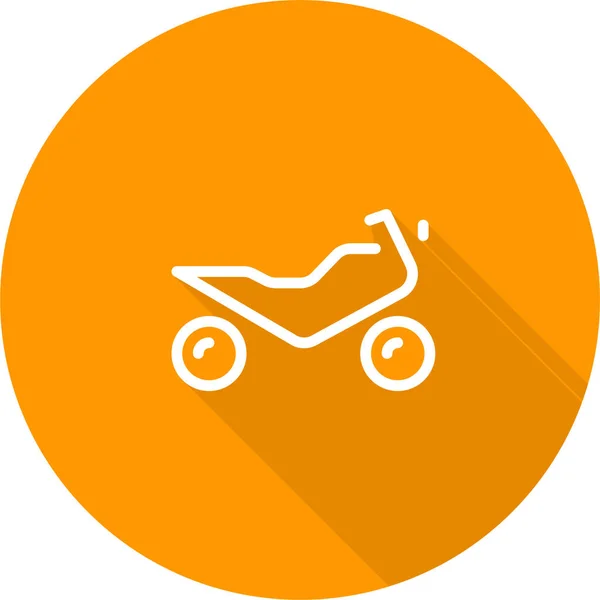 Motocykl Web Ikona Prosta Ilustracja — Wektor stockowy