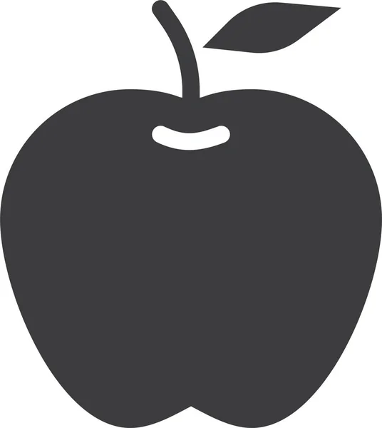 Apfel Web Symbol Einfache Illustration — Stockvektor