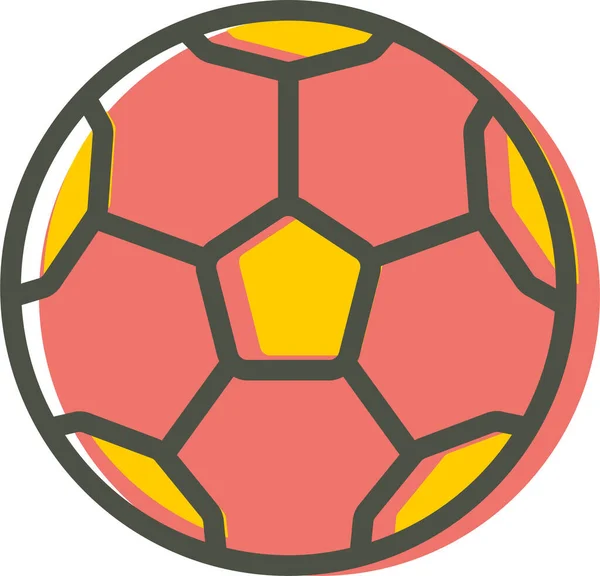 Εικονίδιο Μπάλα Ποδοσφαίρου Διανυσματική Απεικόνιση — Διανυσματικό Αρχείο