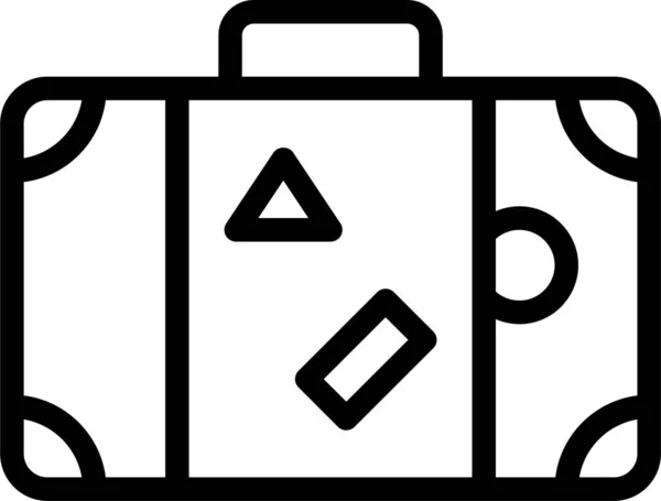 Gepäck Web Icon Vektor Illustration — Stockvektor