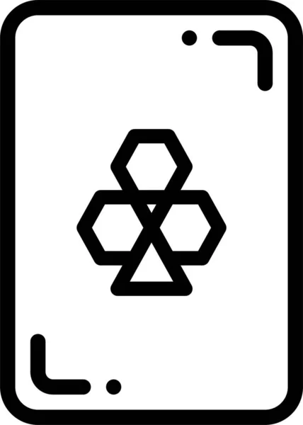 Vektor Illustration Der Casino Spielkarte — Stockvektor