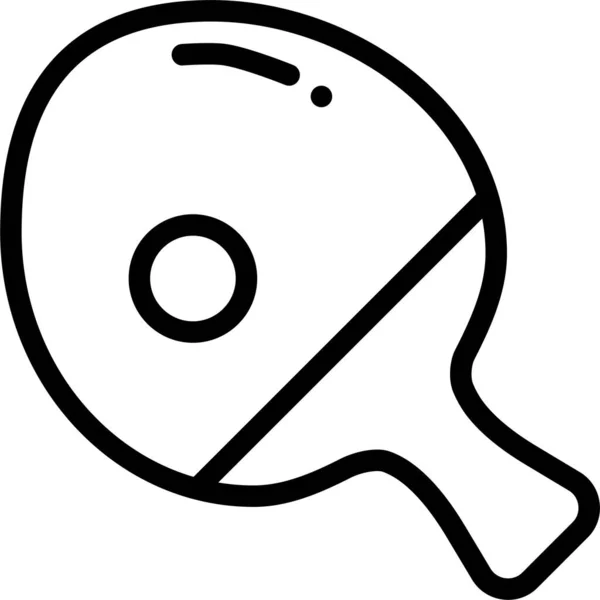 Веб Значок Пінг Понг Проста Векторна Ілюстрація — стоковий вектор