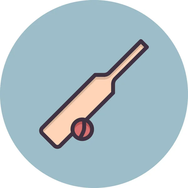 Cricket Web Icoon Eenvoudige Illustratie — Stockvector