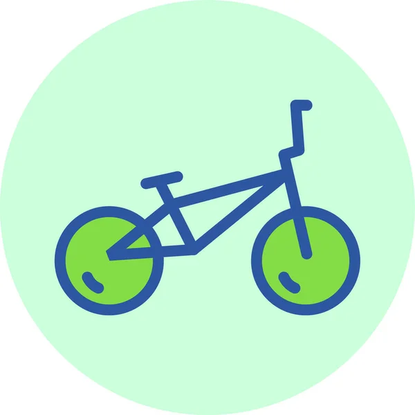 Bicicleta Vector Plano Icono — Archivo Imágenes Vectoriales