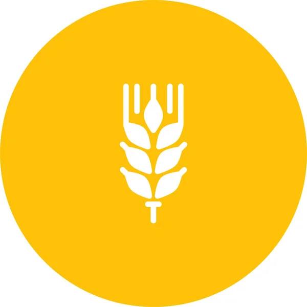 Пшенична Веб Ікона Проста Ілюстрація — стоковий вектор