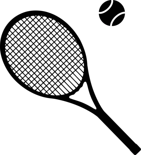 Tennisschläger Web Symbol Einfache Vektor Illustration — Stockvektor