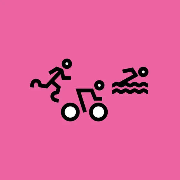 Illustration Vectorielle Une Icône Vélo — Image vectorielle