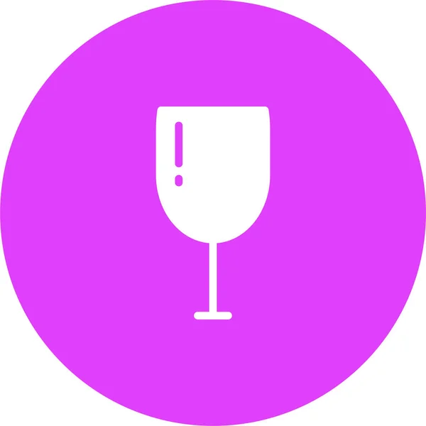 Champagne Icône Web Illustration Simple — Image vectorielle