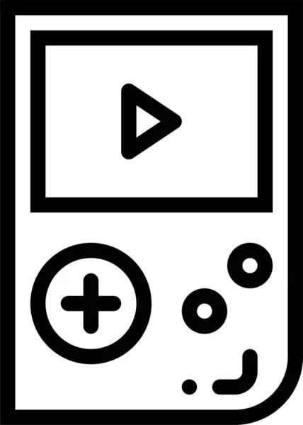 Κονσόλα Βιντεοπαιχνιδιών Απλός Σχεδιασμός — Διανυσματικό Αρχείο
