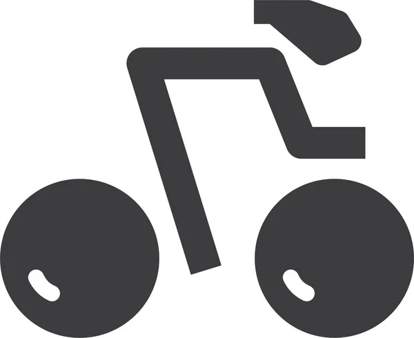 Cykelikon Enkel Illustration Cykel Vektor Ikon För Webben — Stock vektor