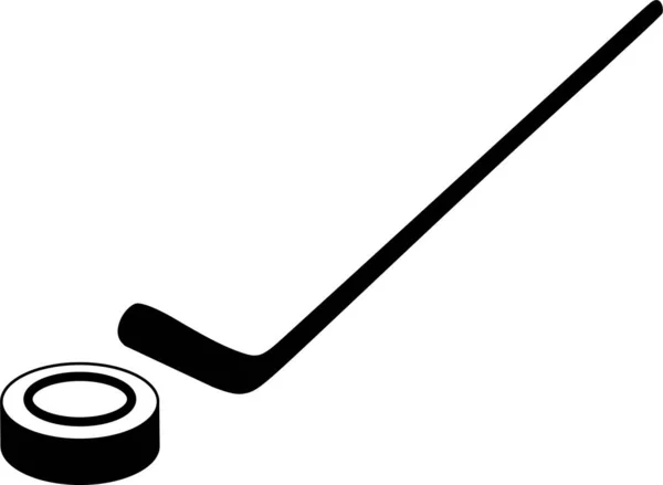 Ijshockey Web Icoon Eenvoudige Vector Illustratie — Stockvector