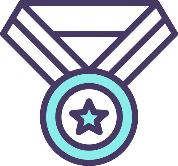 Medalha Ícone Web Ilustração Simples —  Vetores de Stock