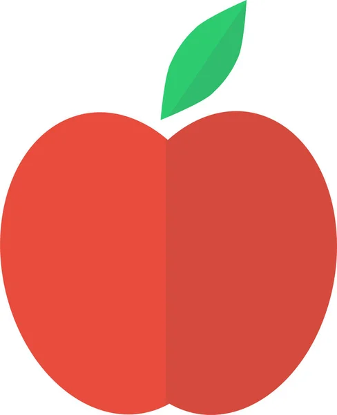 Apfel Web Symbol Einfache Illustration — Stockvektor