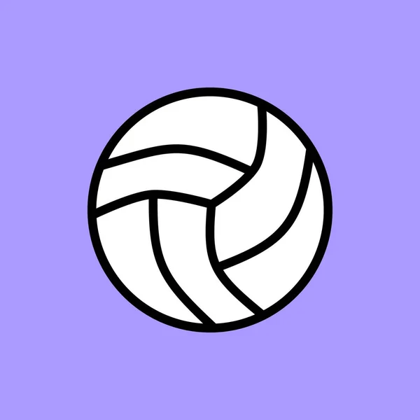 Volleyball Web Icon Simple Illustration — Stock Vector