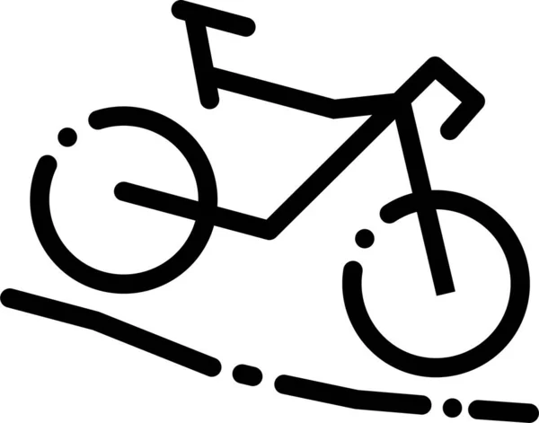 Icono Bicicleta Ilustración Simple Del Icono Del Vector Bicicleta Para — Vector de stock