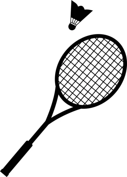 テニスラケット シンプルなデザイン — ストックベクタ