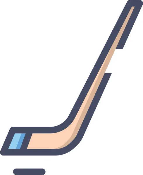 Icono Web Hockey Sobre Hielo Ilustración Vectorial Simple — Vector de stock