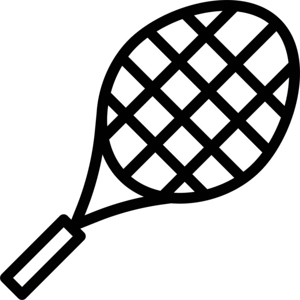 Tennisschläger Web Symbol Einfache Vektor Illustration — Stockvektor