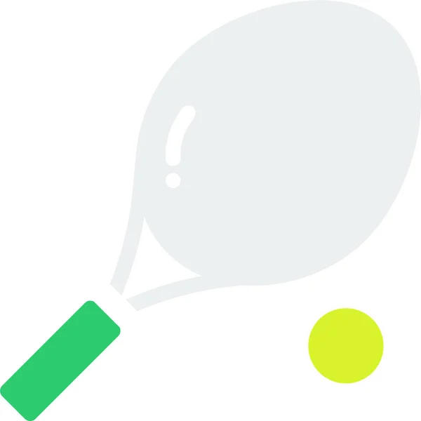 Tennis Racket Web Icon Simple Vector Design — Stock Vector