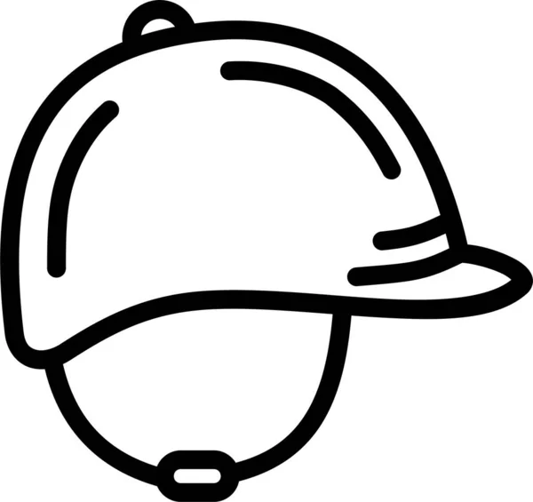 Helmet Web Icon Vector Illustration — Stock Vector