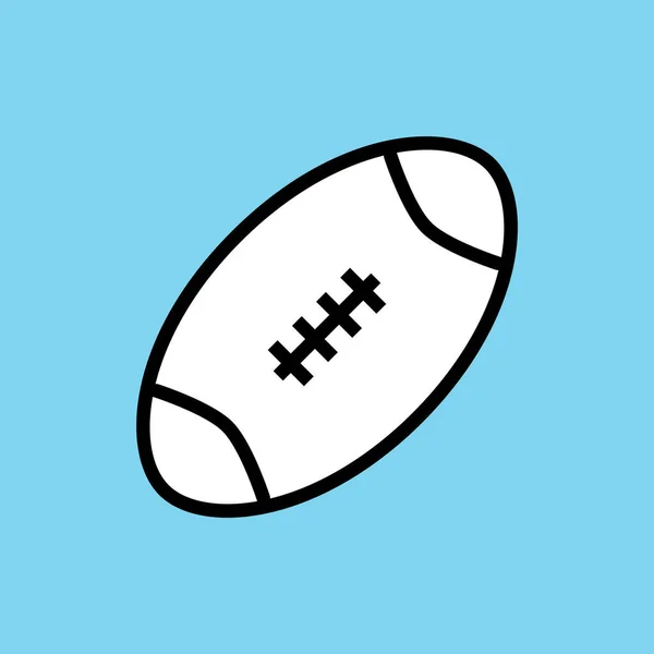 Rugby Ball Symbol Vektorillustration — Stockvektor