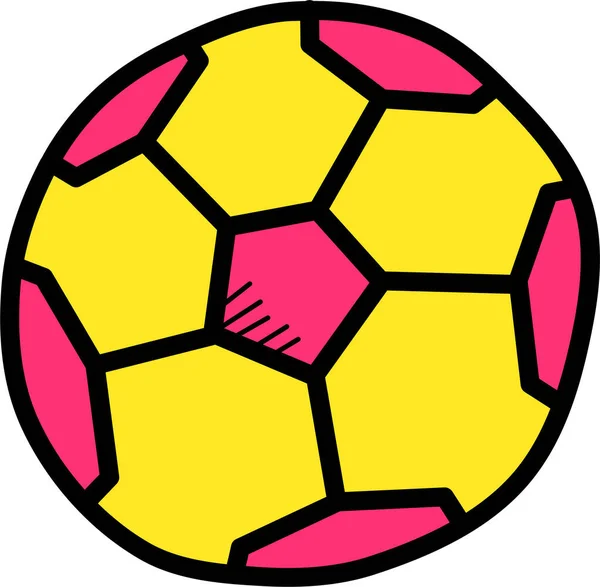Fotboll Ikon Vektor Illustration — Stock vektor